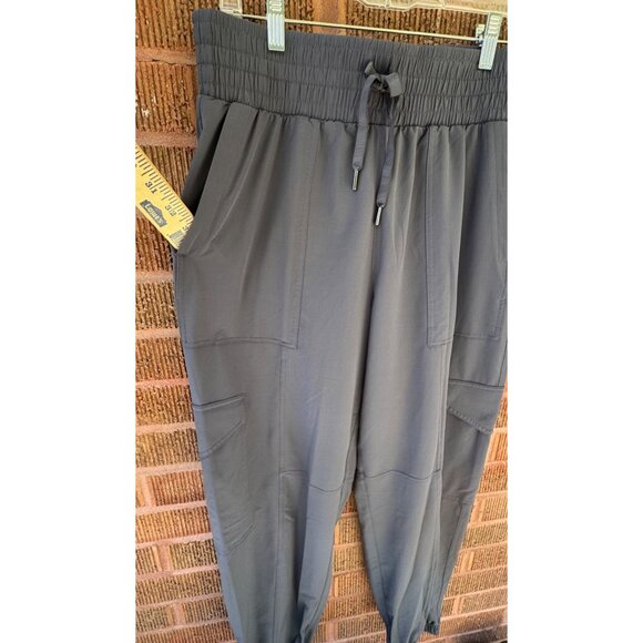SPANX  Tan Jogger Track Pants High-Rise Elastic  Waist Size Large .Gray/Blue - Picture 7 of 16